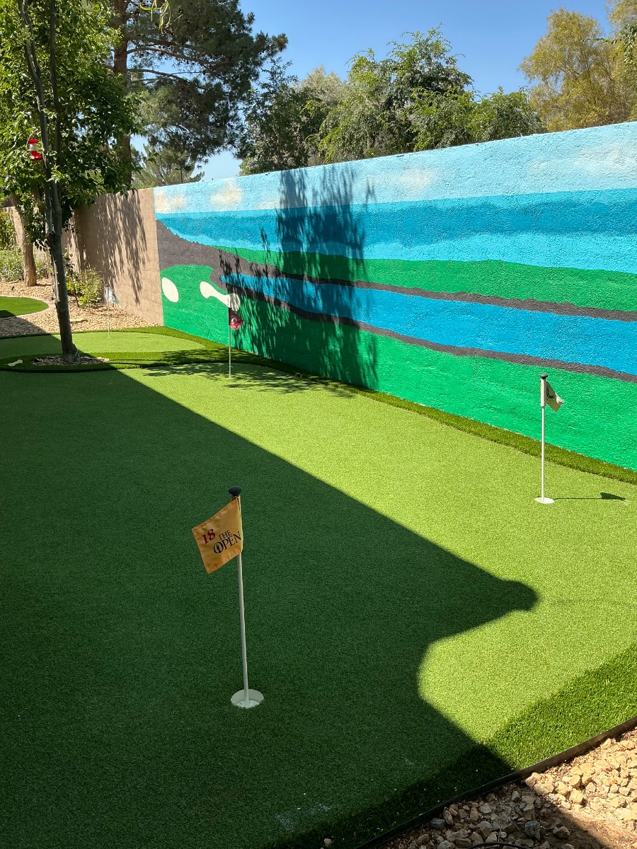 Las Vegas pet area after PureGrove turf cleaning